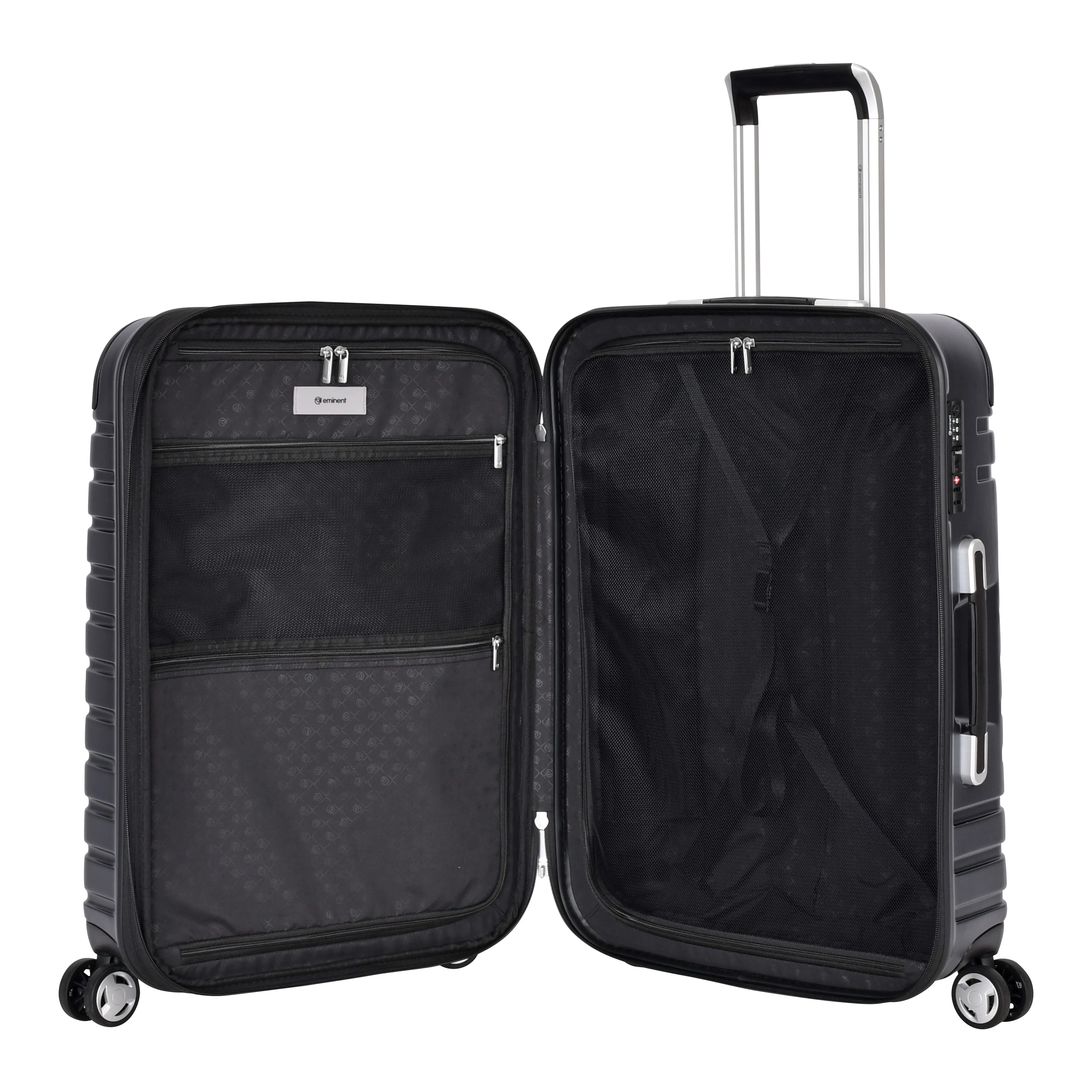 Eminent Fortress Collection 65cm premium hard side Makrolon polycarbonate trolley luggage KG87-B Black - Image 5