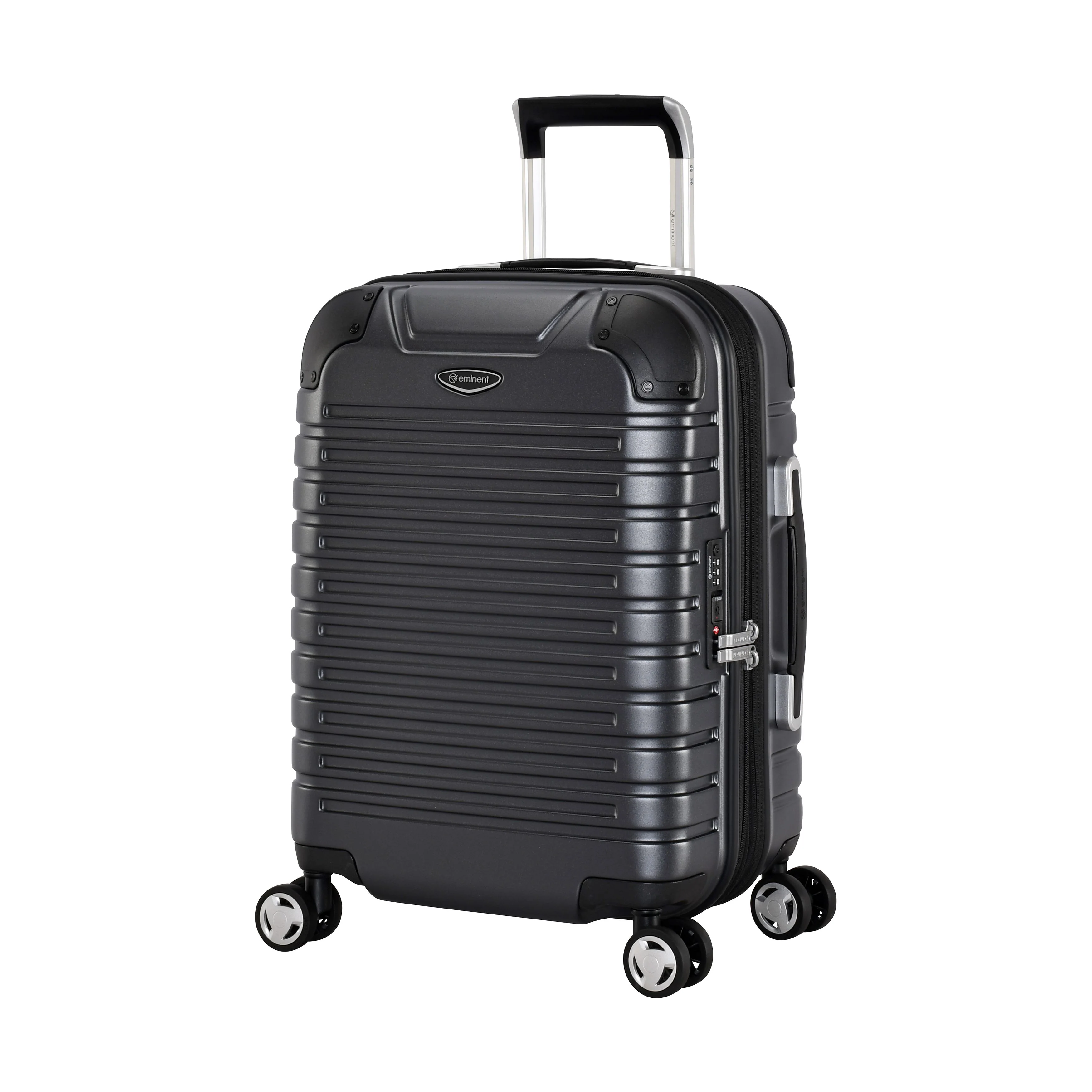 Eminent Fortress Collection Premium Hard side Makrolon Polycarbonate 54cm carry-on trolley KG87C-Black