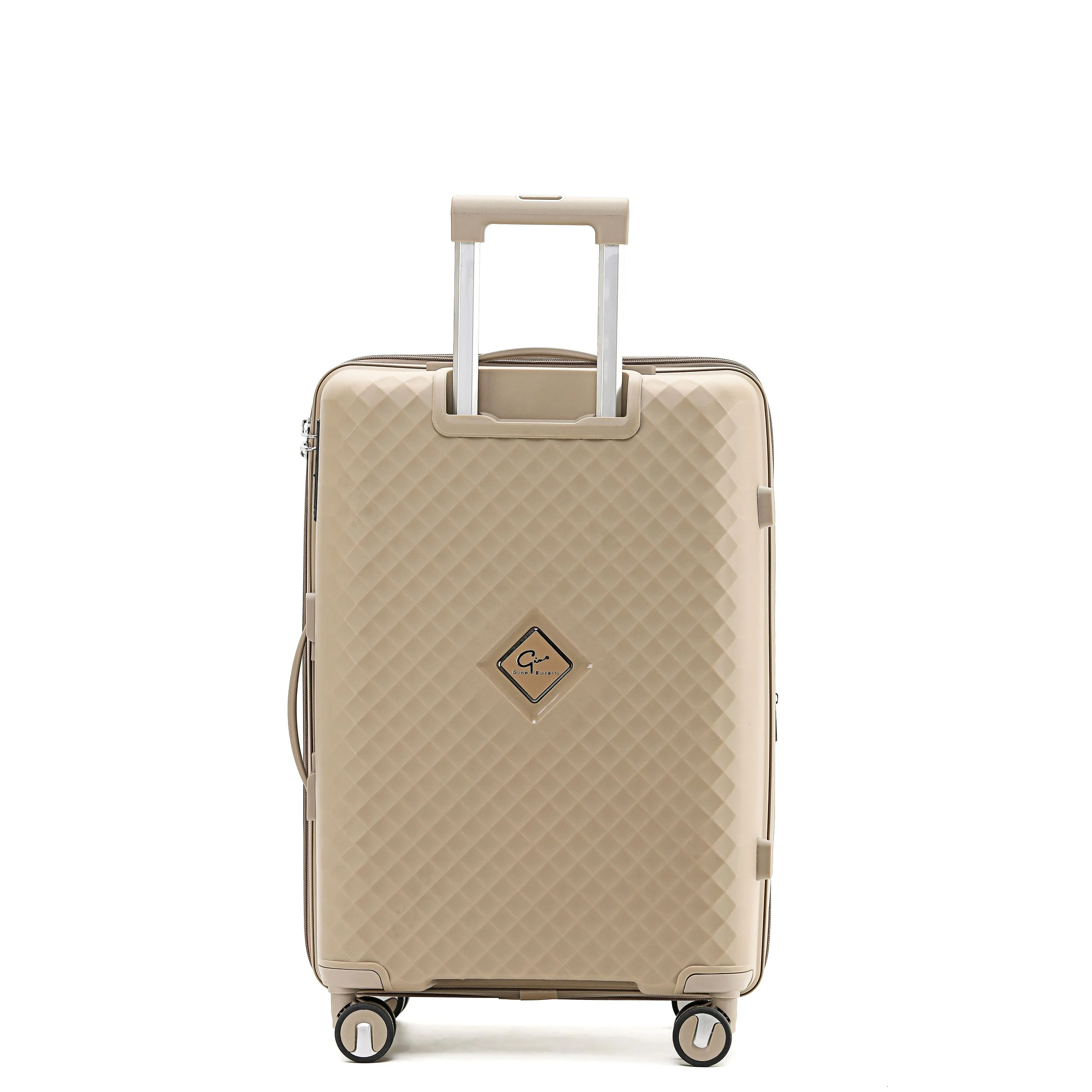 Gino Borelli Kai iwi Collection 66cm Hard side checked polypropylene trolley GB2402B-Sandstone - Image 3