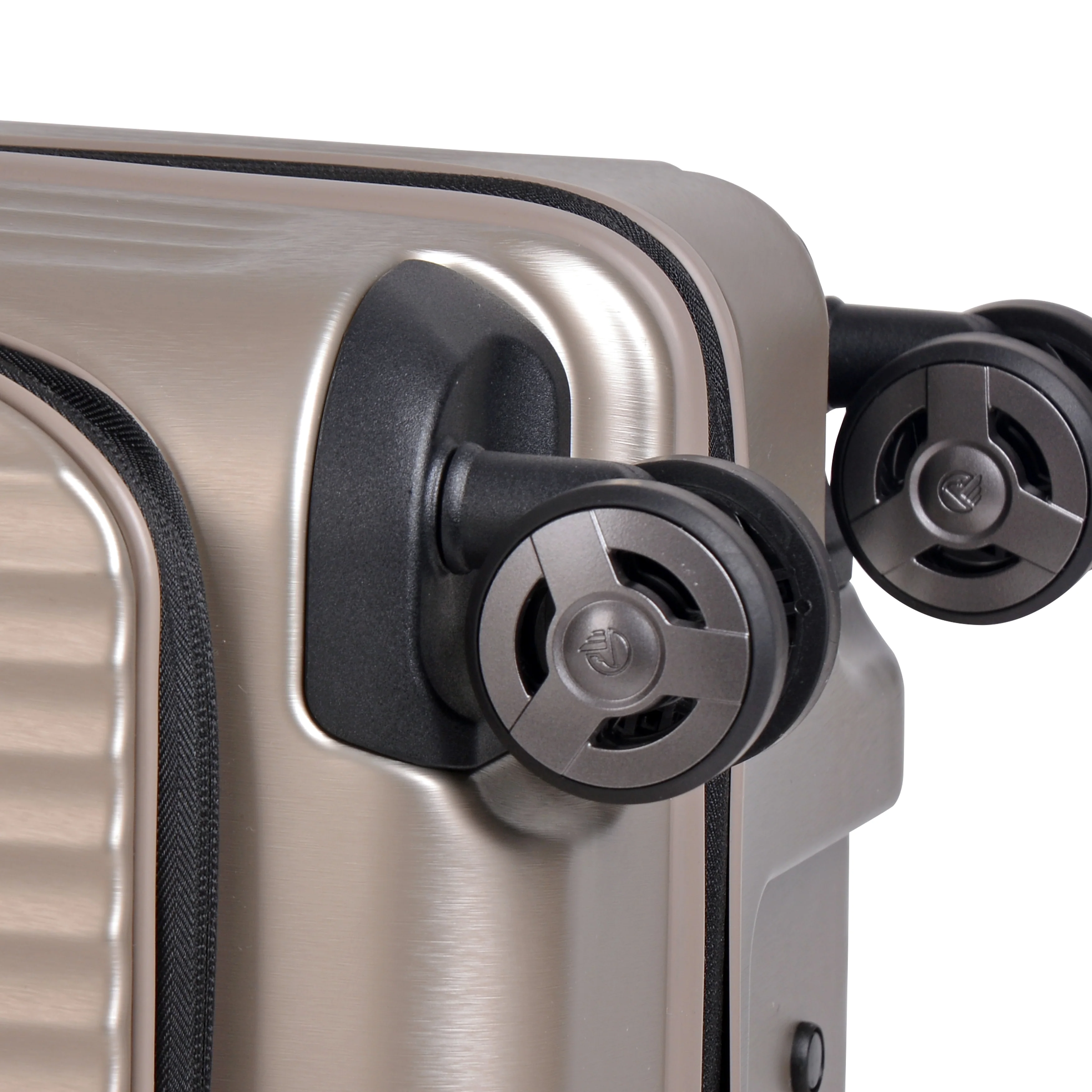 Eminent 76cm Checked Hard side Makrolon (Champagne) Top Lid front Opening design Trolley case KK50A - Image 5