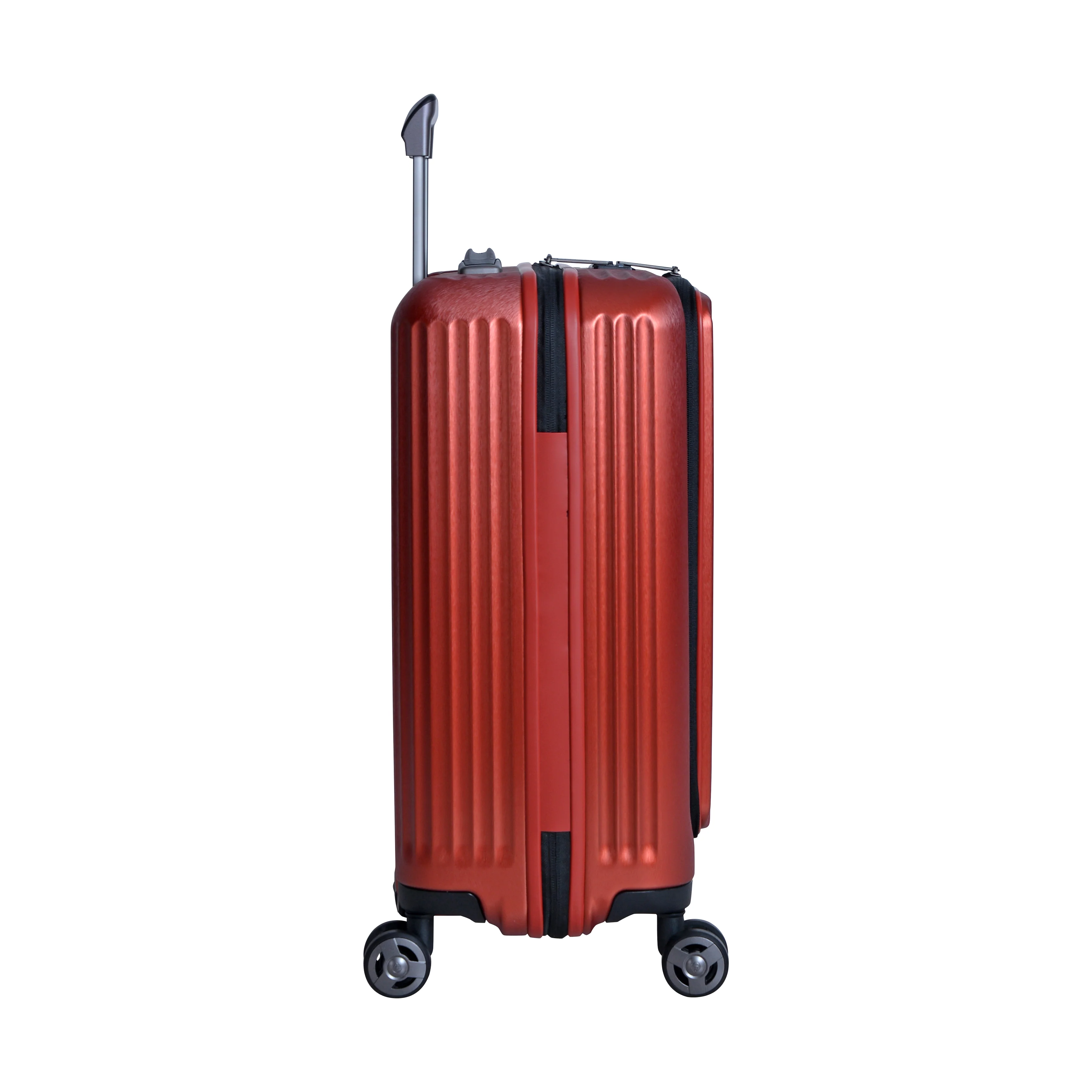 Eminent - Front Access Carry On 55cm - Antique Wine Polycarbonate Luggage with USB port KK50C - Image 9
