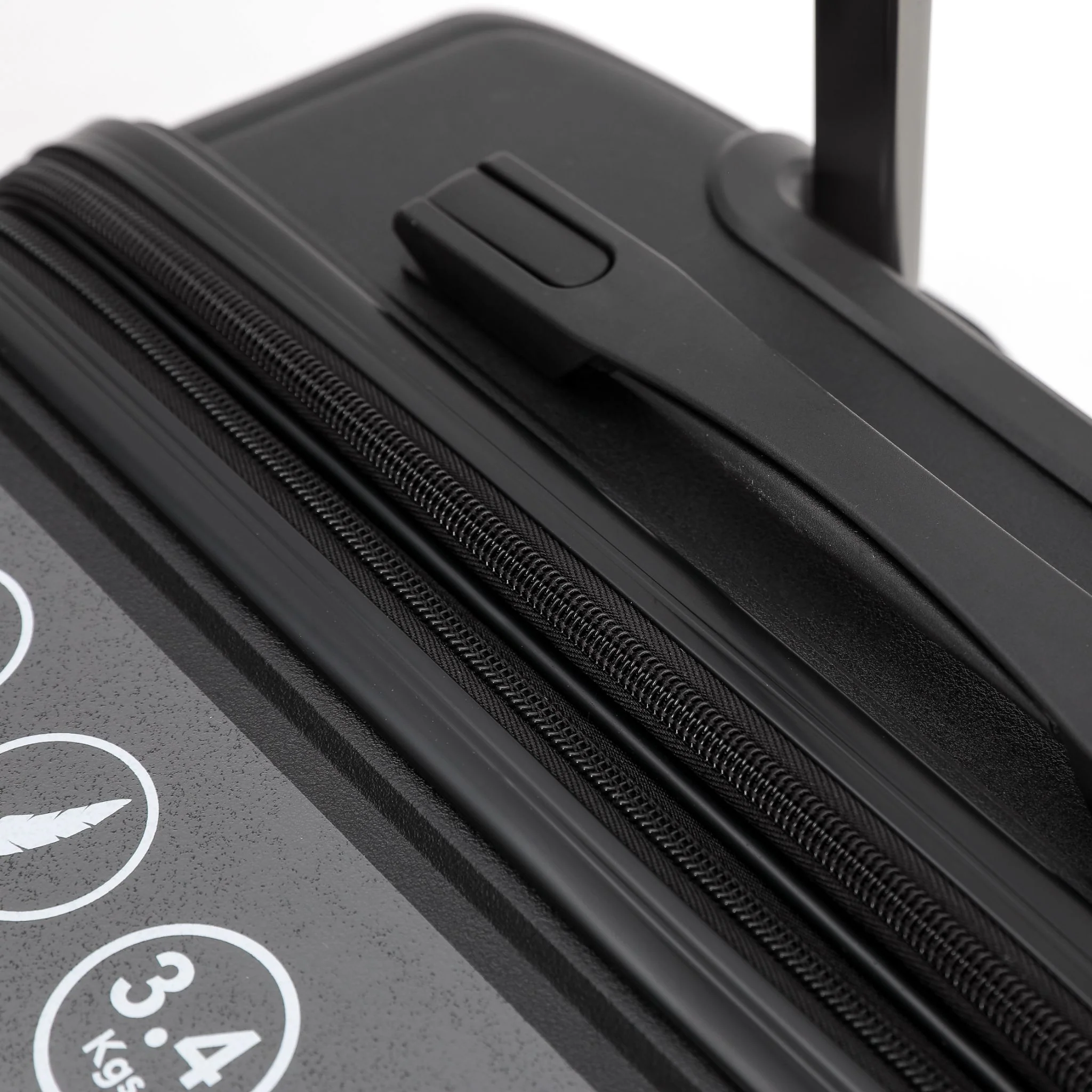 New Zealand Luggage Pilot Collection 2-Pce Polypropylene Luggage set 66cm/55cm NZ005-Black - Image 5