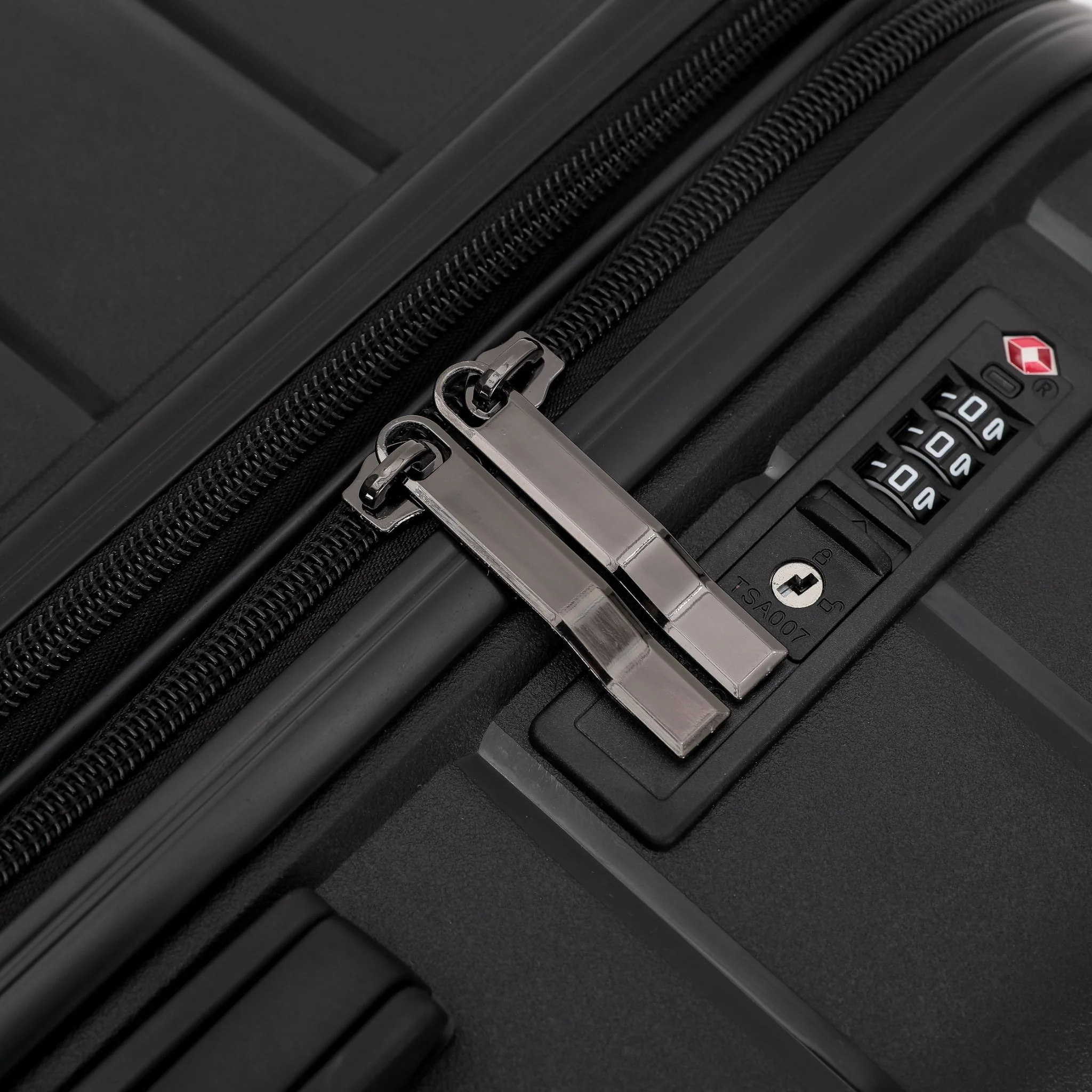 New Zealand Luggage Pilot Collection 2-Pce Polypropylene Luggage set 66cm/55cm NZ005-Black - Image 7