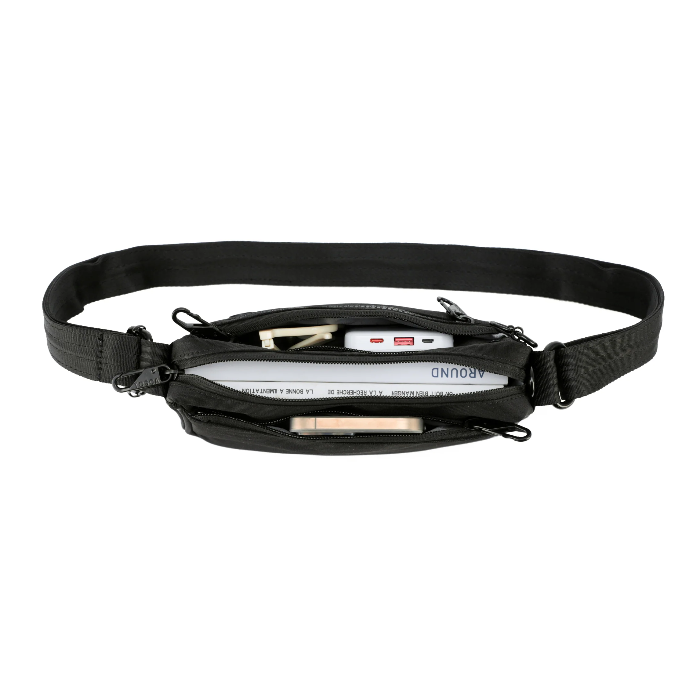 Tosca New Anti Theft Collection-Slash proof cross body shoulder bag TCA980-Black - Image 3