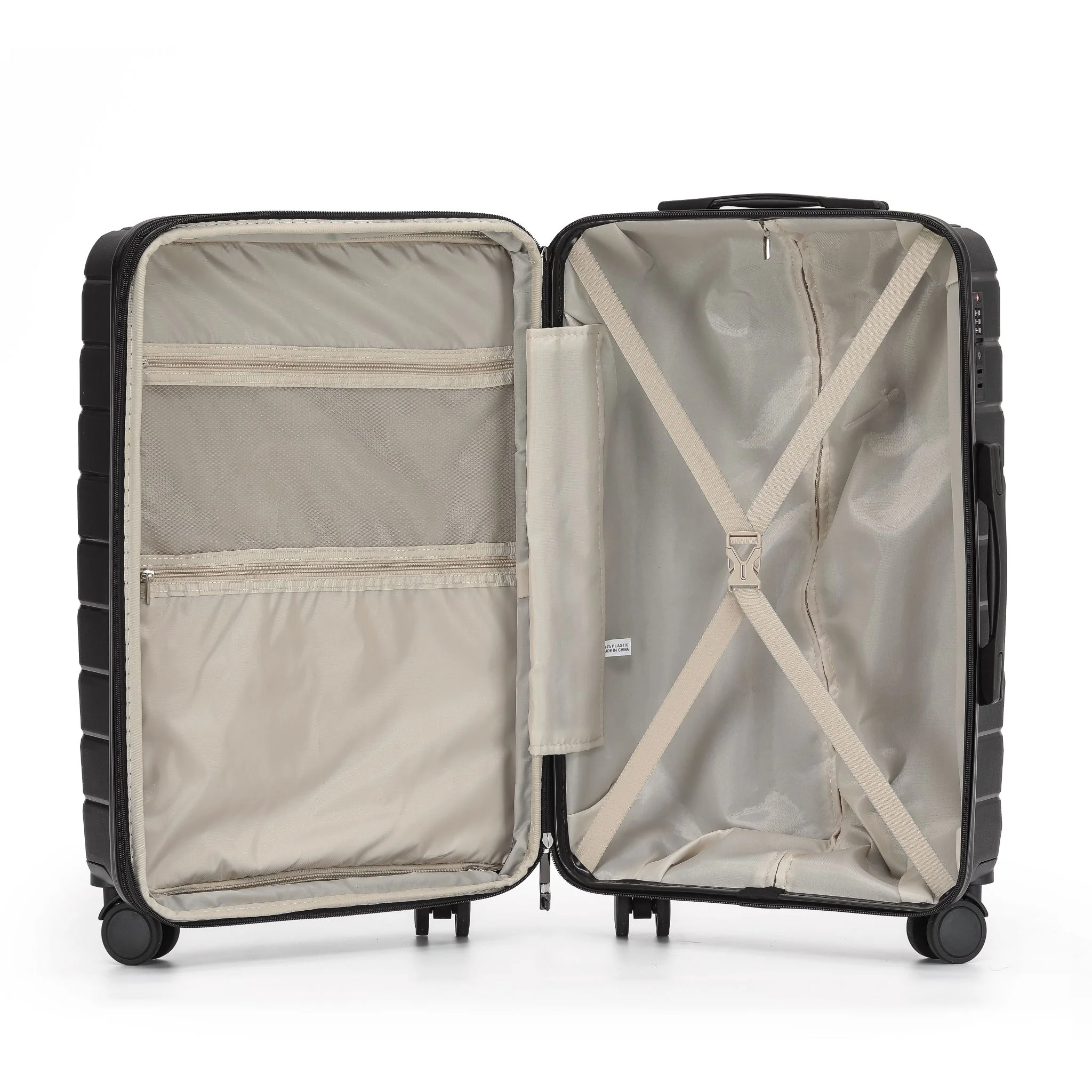 The New Zealand Luggage Co Pilot Collection Polypropylene 55cm Carry-on trolley case NZ005C Black - Image 4
