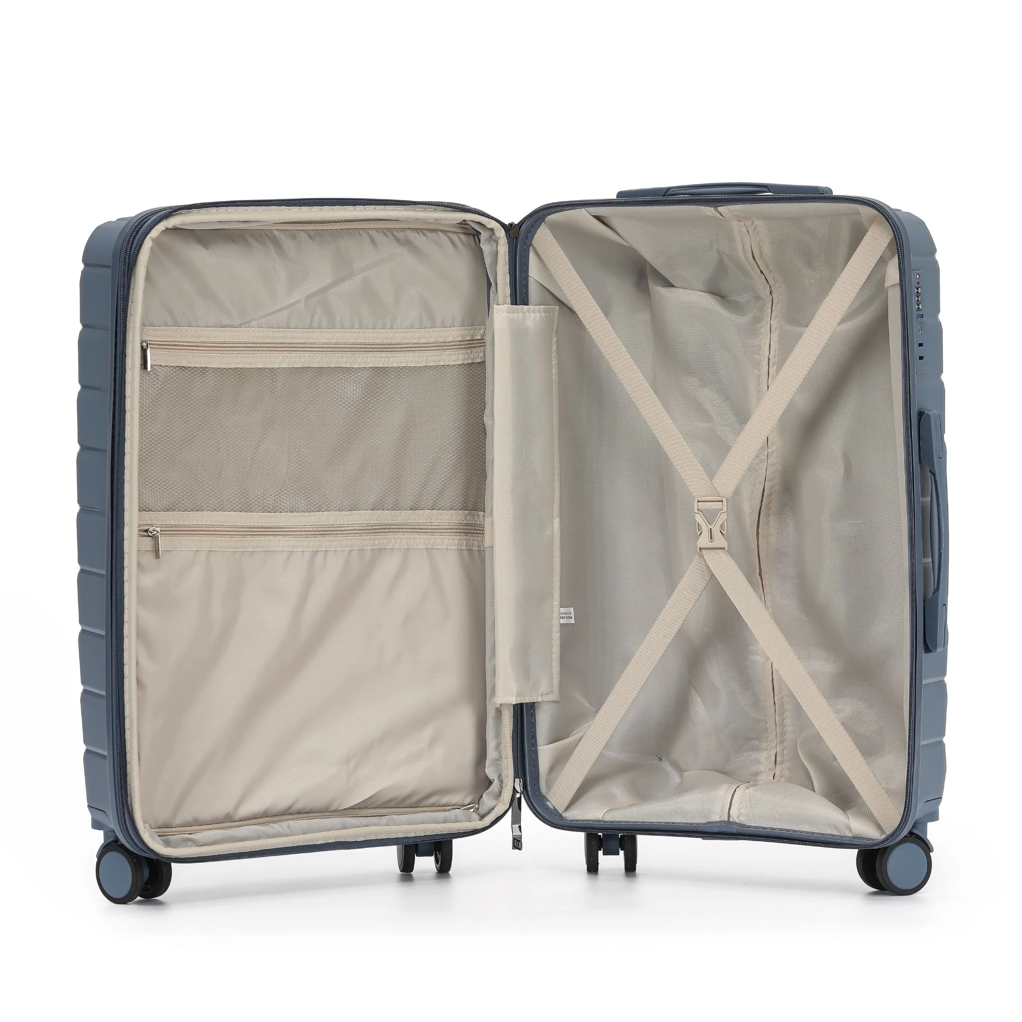 The New Zealand Luggage Co Pilot Collection Polypropylene 66cm Trolley Luggage NZ005B-Slate - Image 4