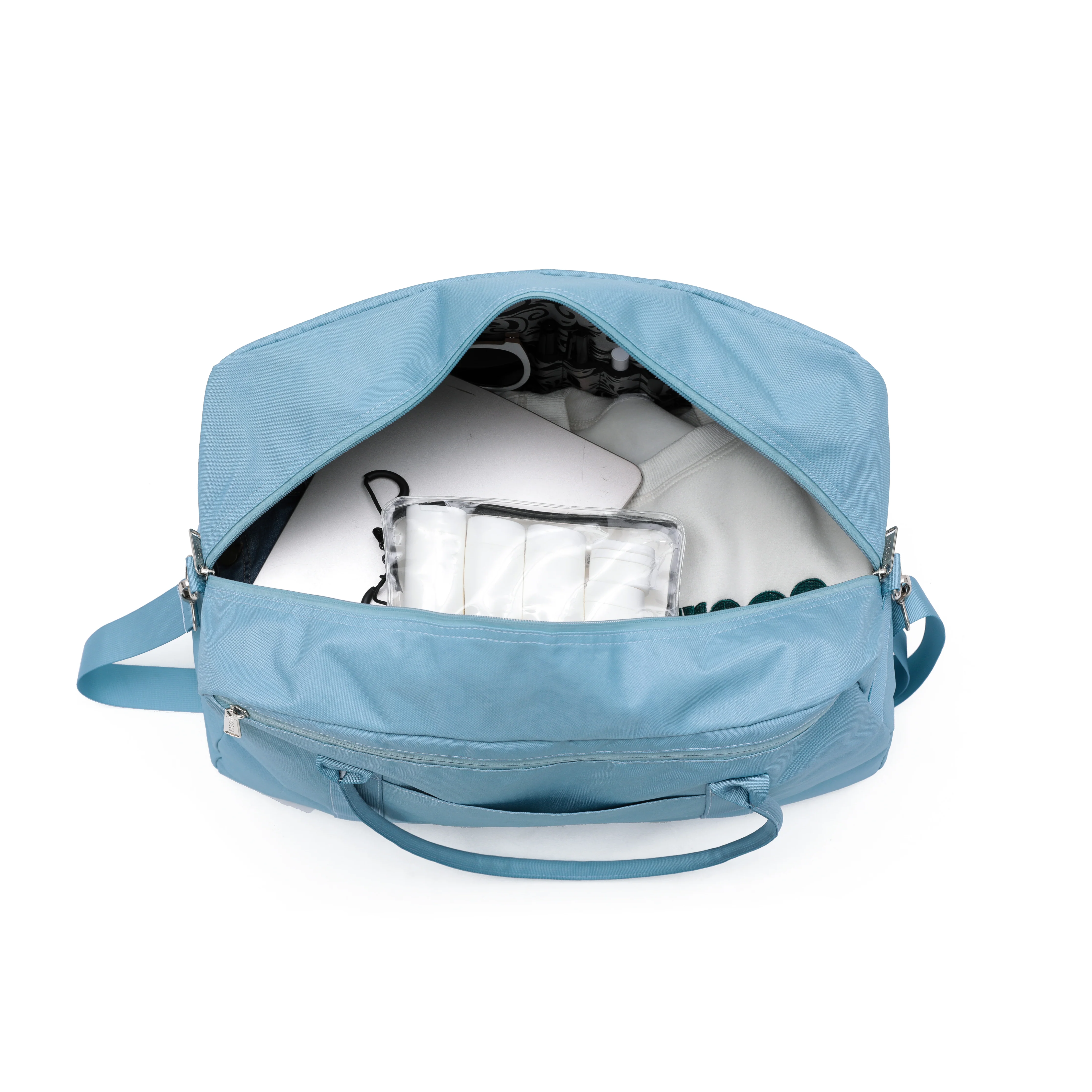 Tosca 50cm-W Travel tote bag overnight cabin bag and weekender TCA935-Ocean Blue - Image 3