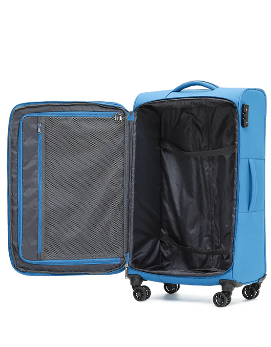 Tosca 53cm-H Aviator 2.0 soft-side carry-on trolley luggage TCA805C Bjorn Blue - Image 4