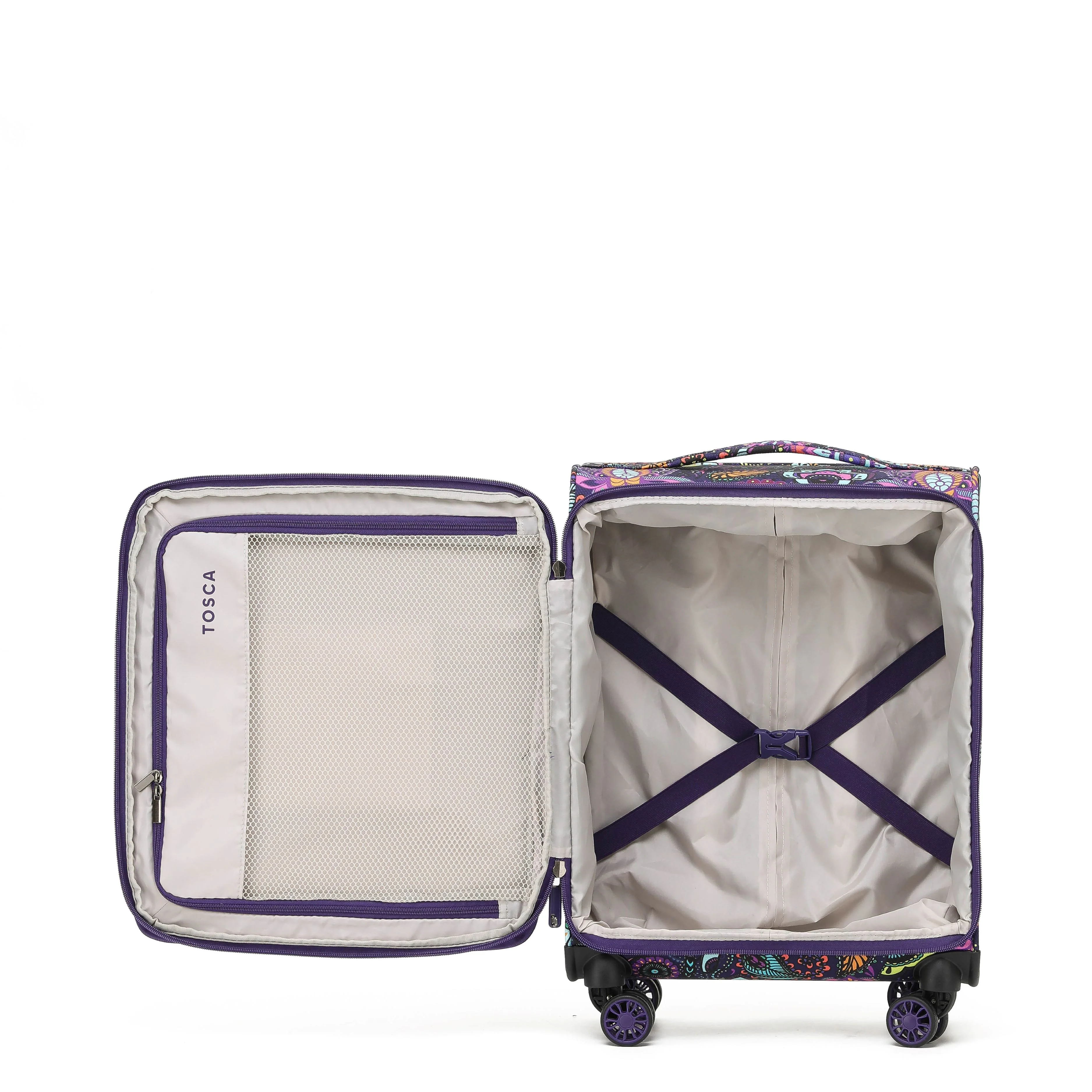 Tosca So-Lite 4.0 Collection 54cm-H carry-on board trolley case AIR5055C-Paisley - Image 3