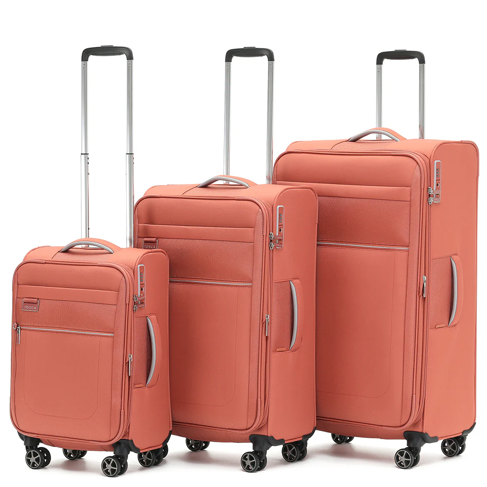 Tosca 55cm-H Vega Collection softside carry on trolley luggage in Rust TCA720C - Image 6