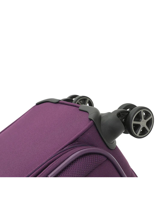 Tosca 70cm-H Vega Collection luxury softside checked trolley luggage in Plum TCA720B - Image 5