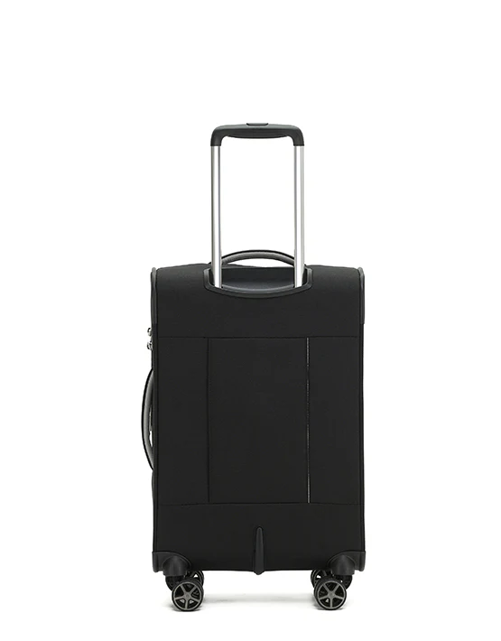 Tosca 81cm Navy Vega Collection Luxury softside checked trolley luggage TCA720A - Image 5