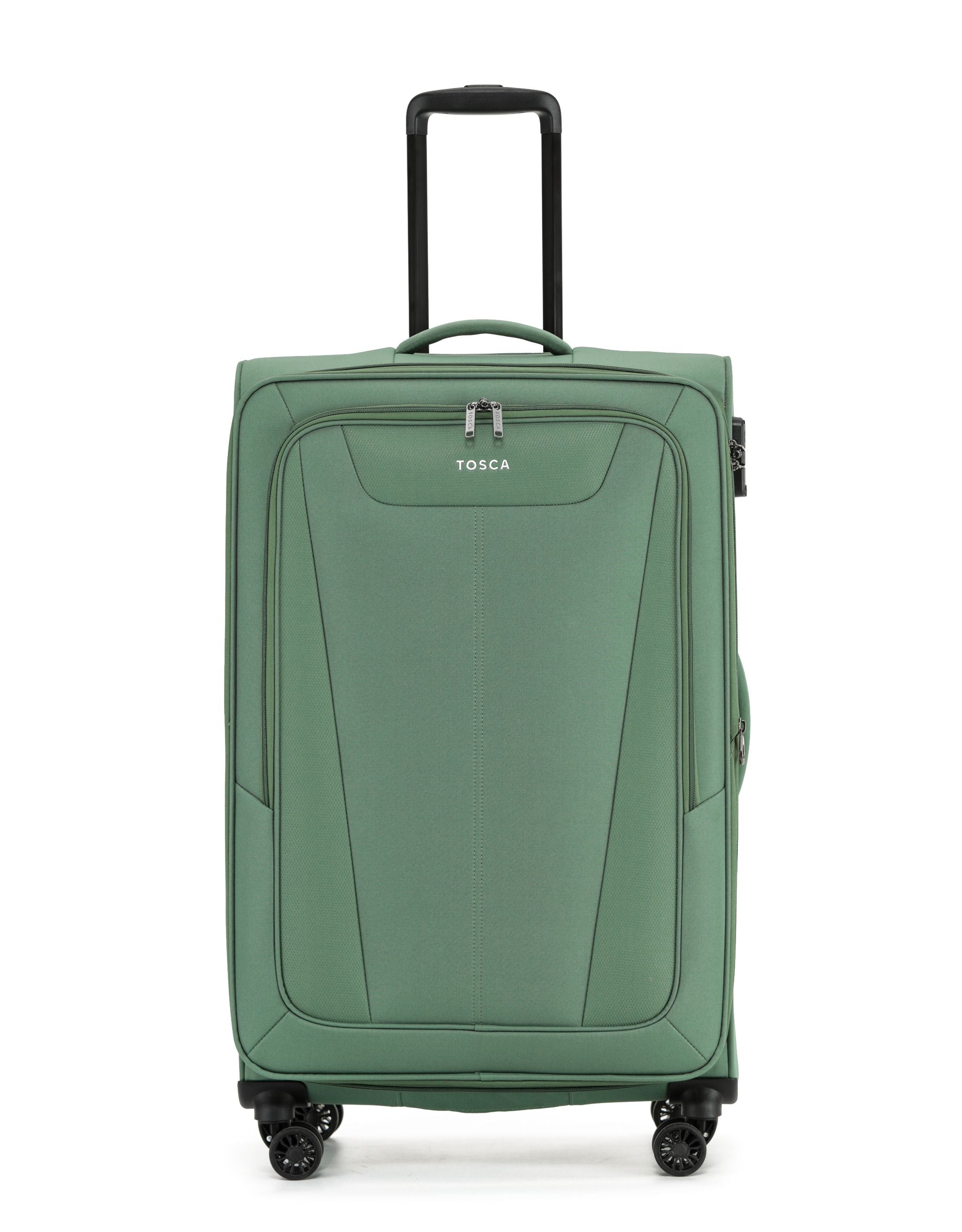 Tosca Altitude Collection 78cm Large Softside checked four-wheel trolley cases TCA188A-Ivy
