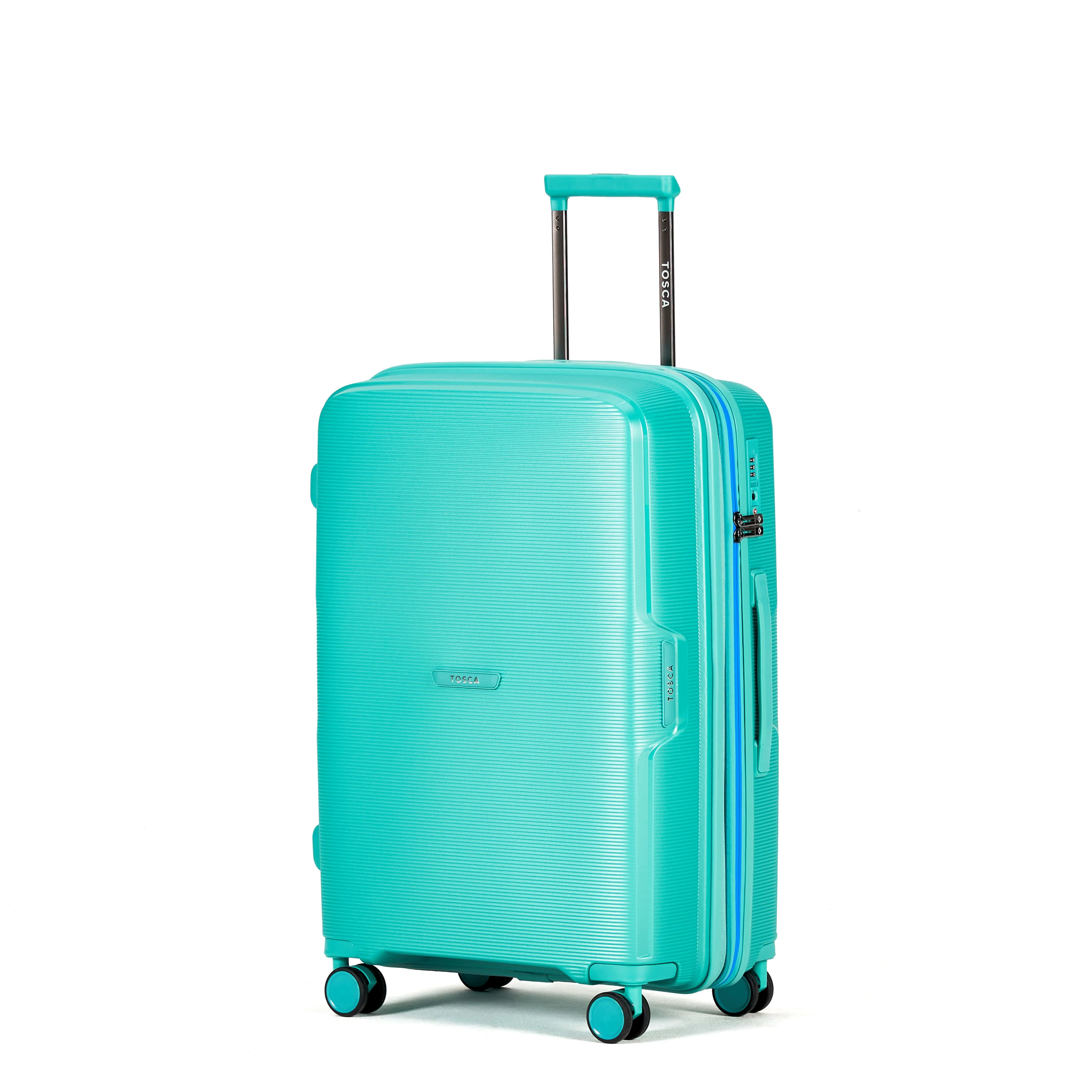 Tosca Bel Air Collection 66cm-H Luxury Polypropylene Trolley luggage TCA510B-Teal - Image 2