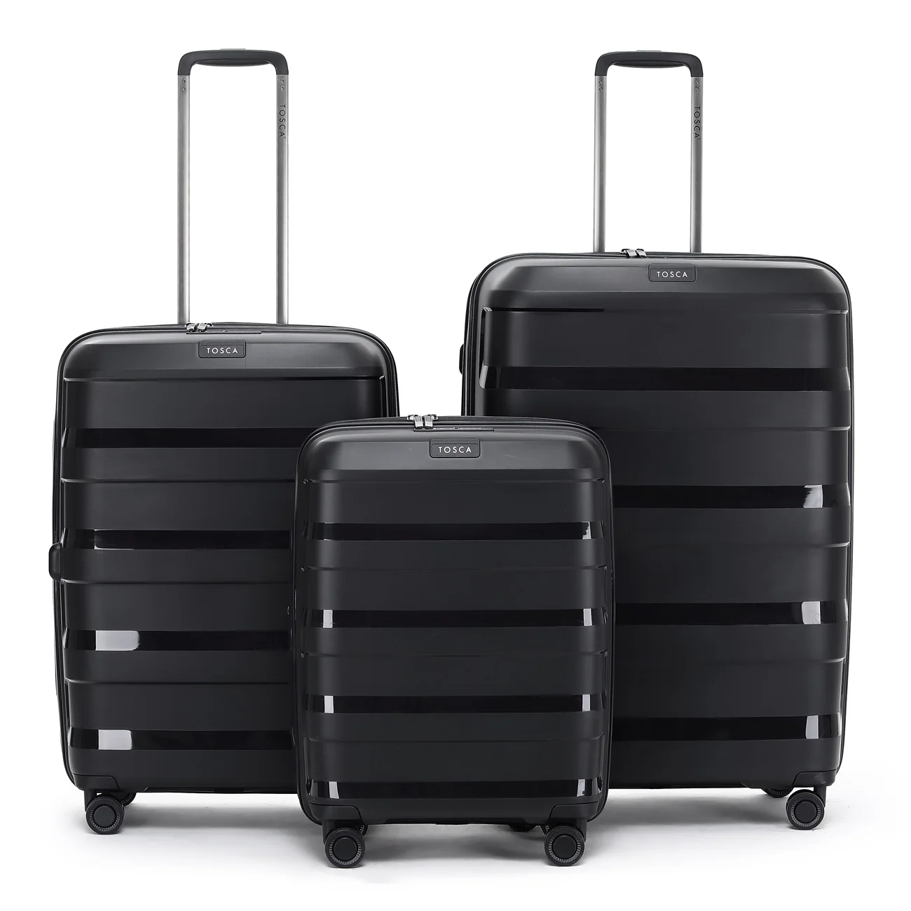Tosca Comet - Checked 67cm Black - Polypropylene Medium Trolley luggage TCA200B - Image 6
