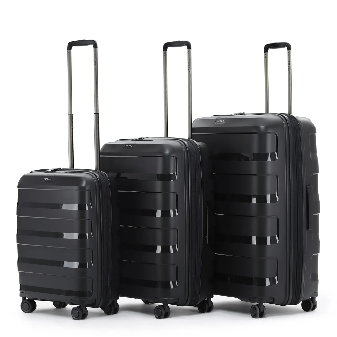 Tosca Comet - Checked 67cm Black - Polypropylene Medium Trolley luggage TCA200B - Image 7