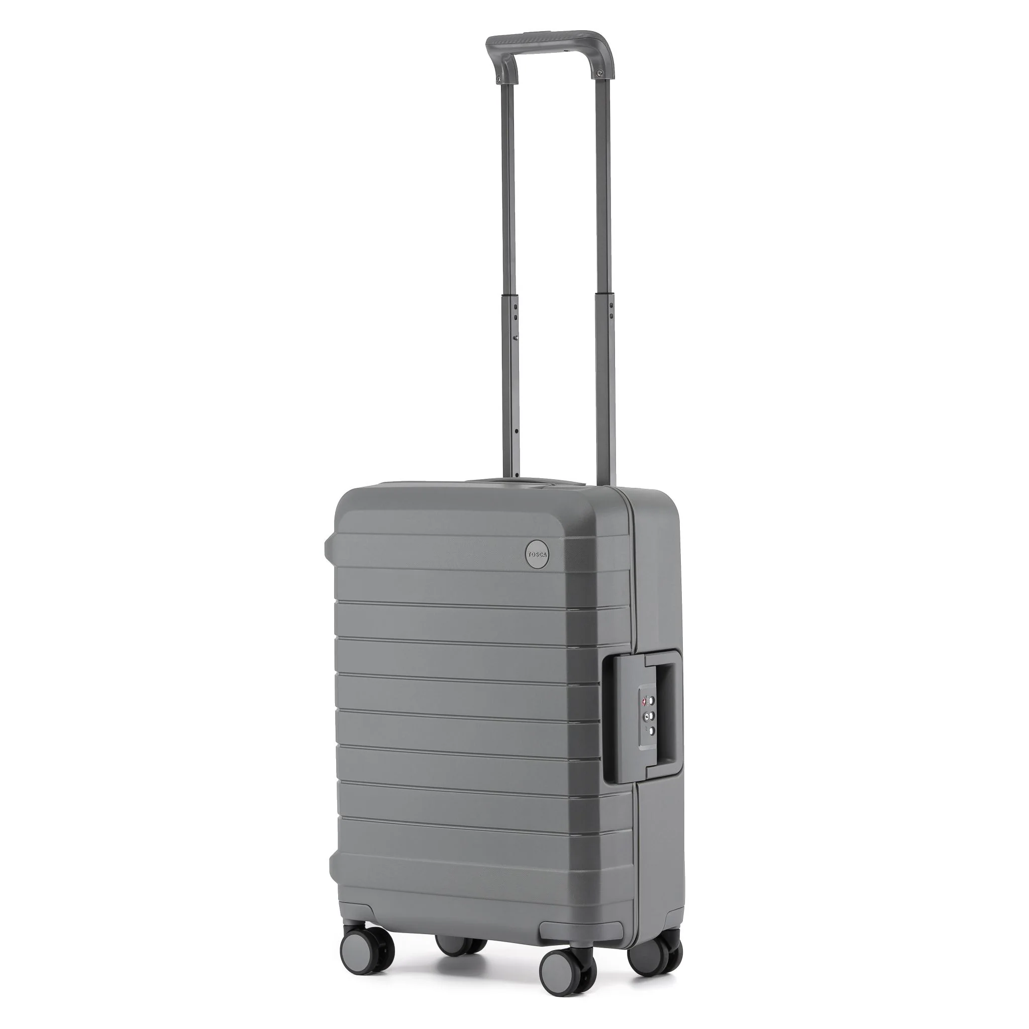 Tosca Vault Collection Polypropylene 54cm Clamp Style Carry on Luggage TCA219C-Grey