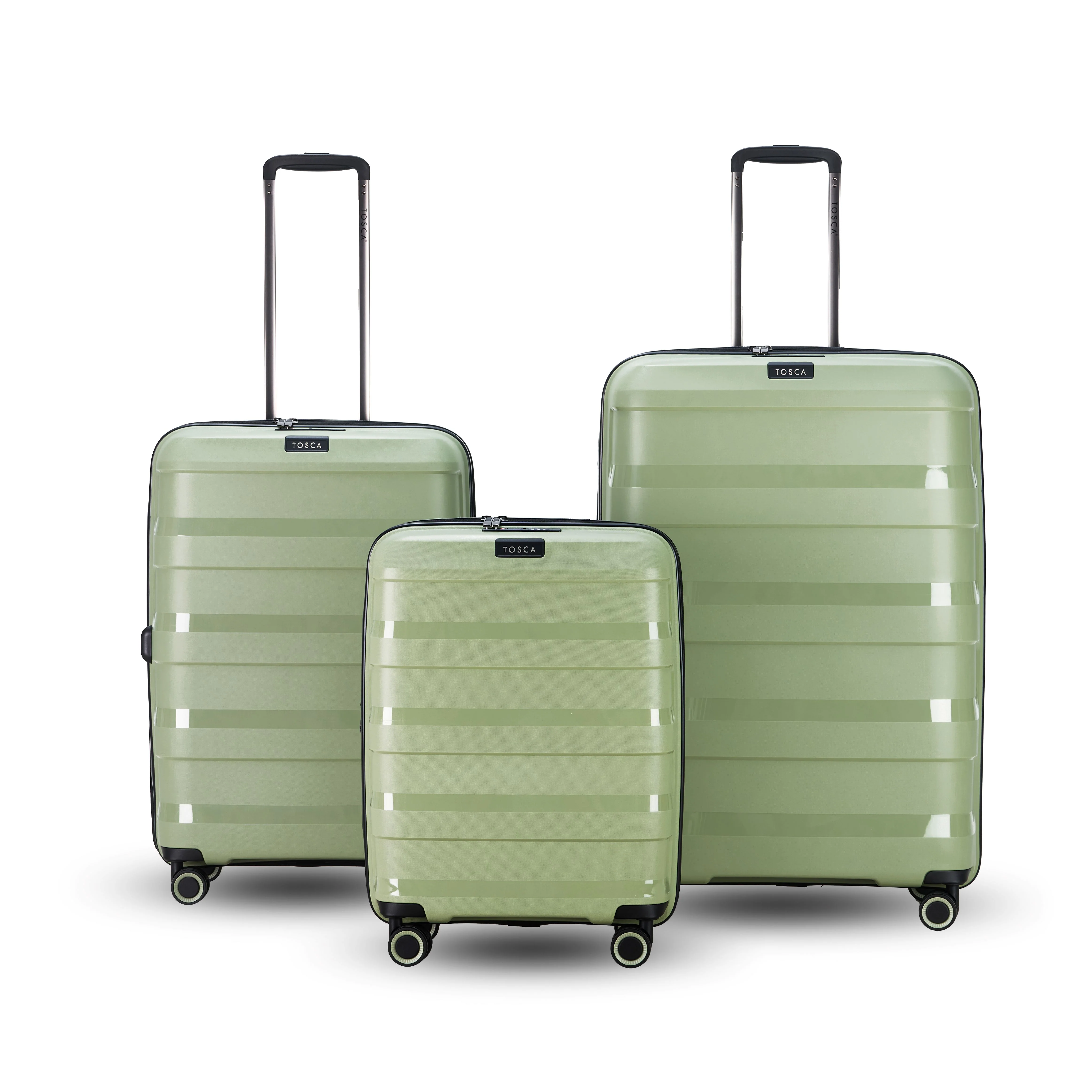 Tosca Comet Collection 67cm Polypropylene Hard side Trolley case TCA200B Sage Green - Image 5