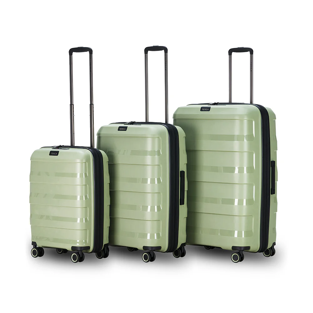 Tosca Comet Collection 67cm Polypropylene Hard side Trolley case TCA200B Sage Green - Image 6