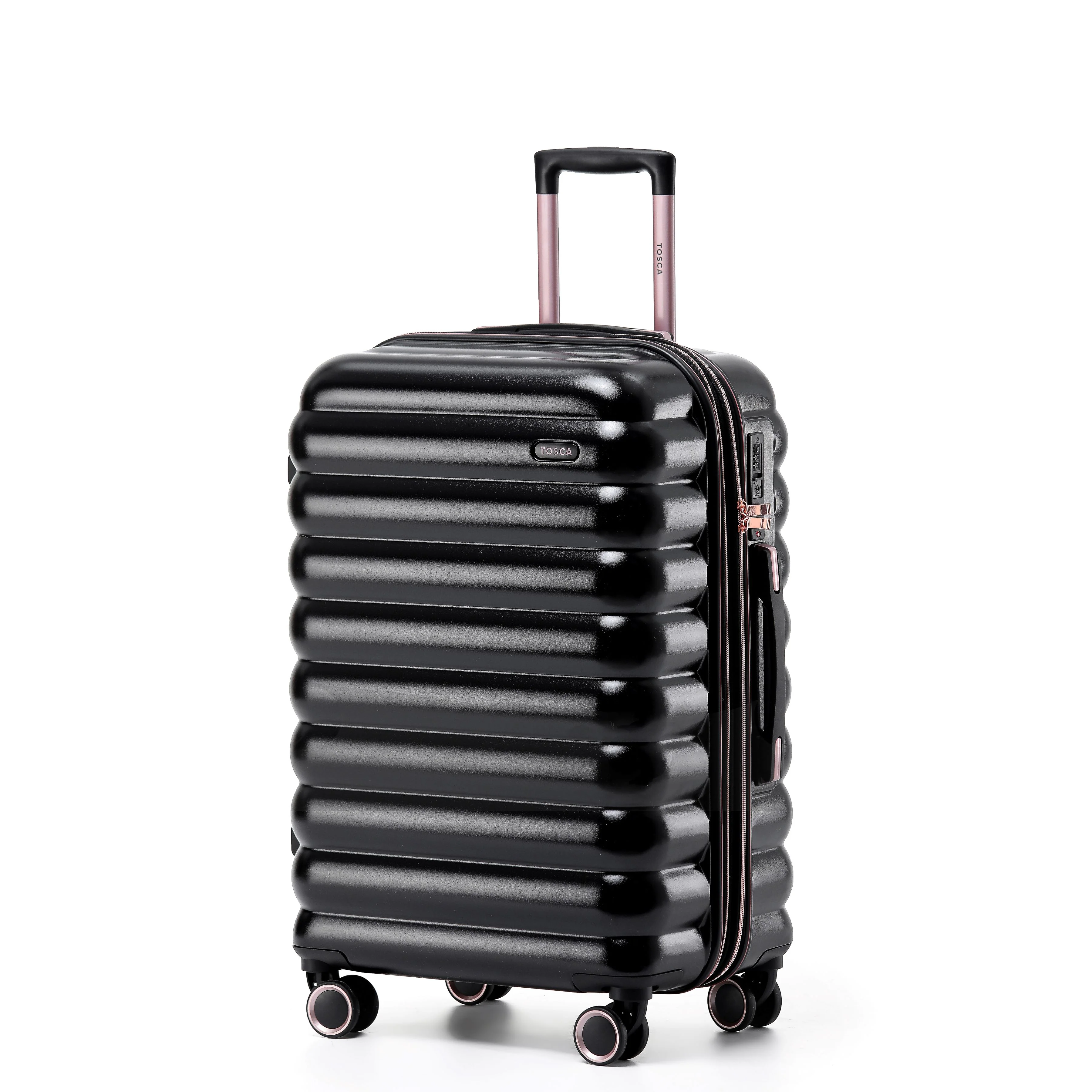 Tosca Como Collection 67cm Polycarbonate trolley case TCA255B-Black - Image 2