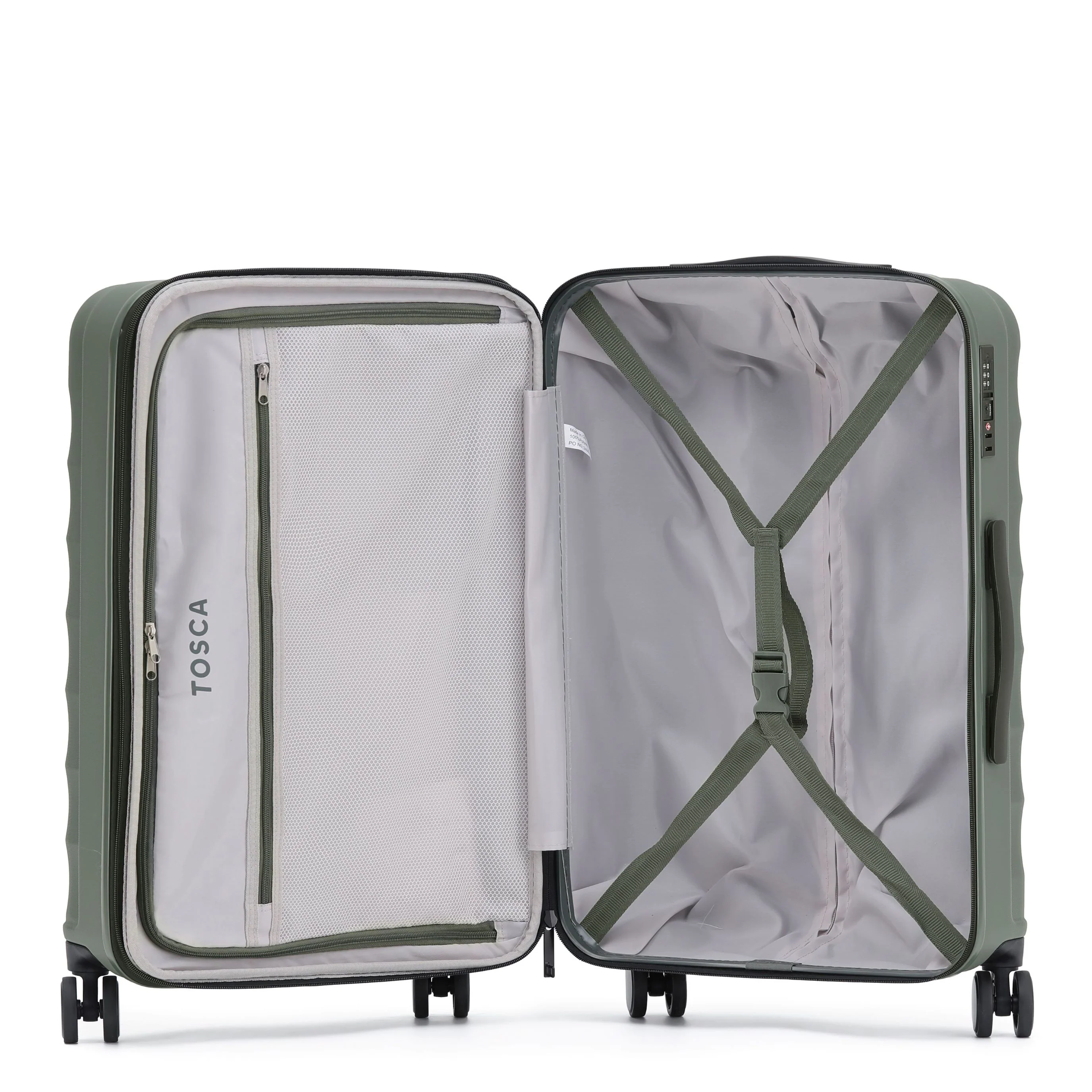Tosca Interstellar 2.0 Collection Polycarbonate Full set trolleys 79/67/54cm TCA141-Moss - Image 2