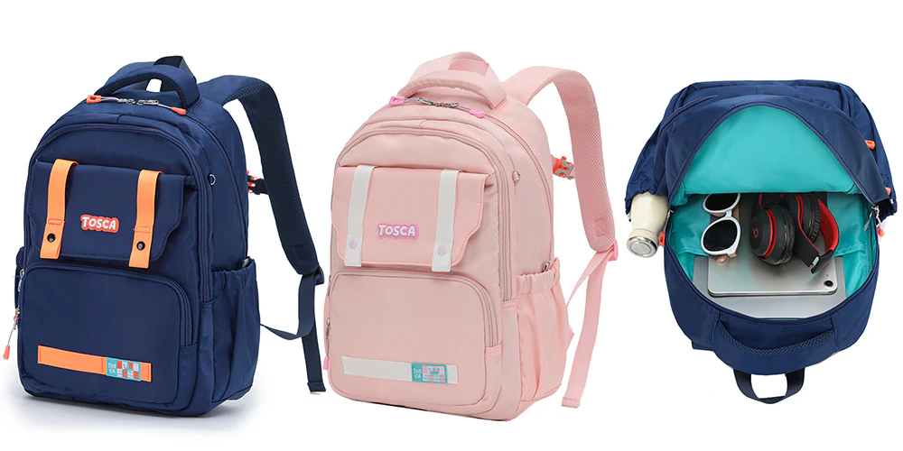 Tosca Kids Primary school 43cm-H Back pack TCA972-Pink - Image 4