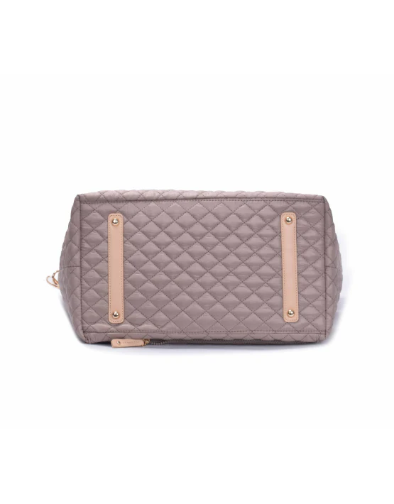 Tosca Metro Collection fashion quilted large travel tote MET980-Magnet - Image 4