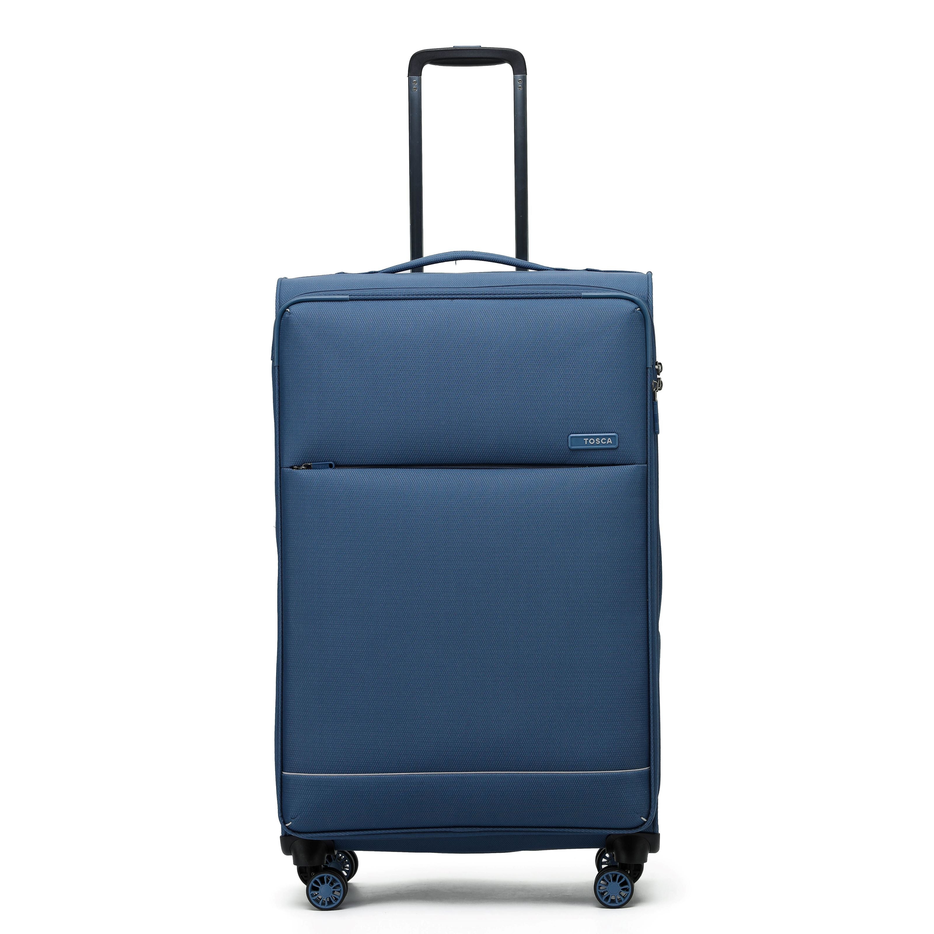 Tosca So-Lite 4.0 Collection 2-Pce Set 79/54cm soft side Trolley cases AIR5055-2 piece set Blue - Image 2