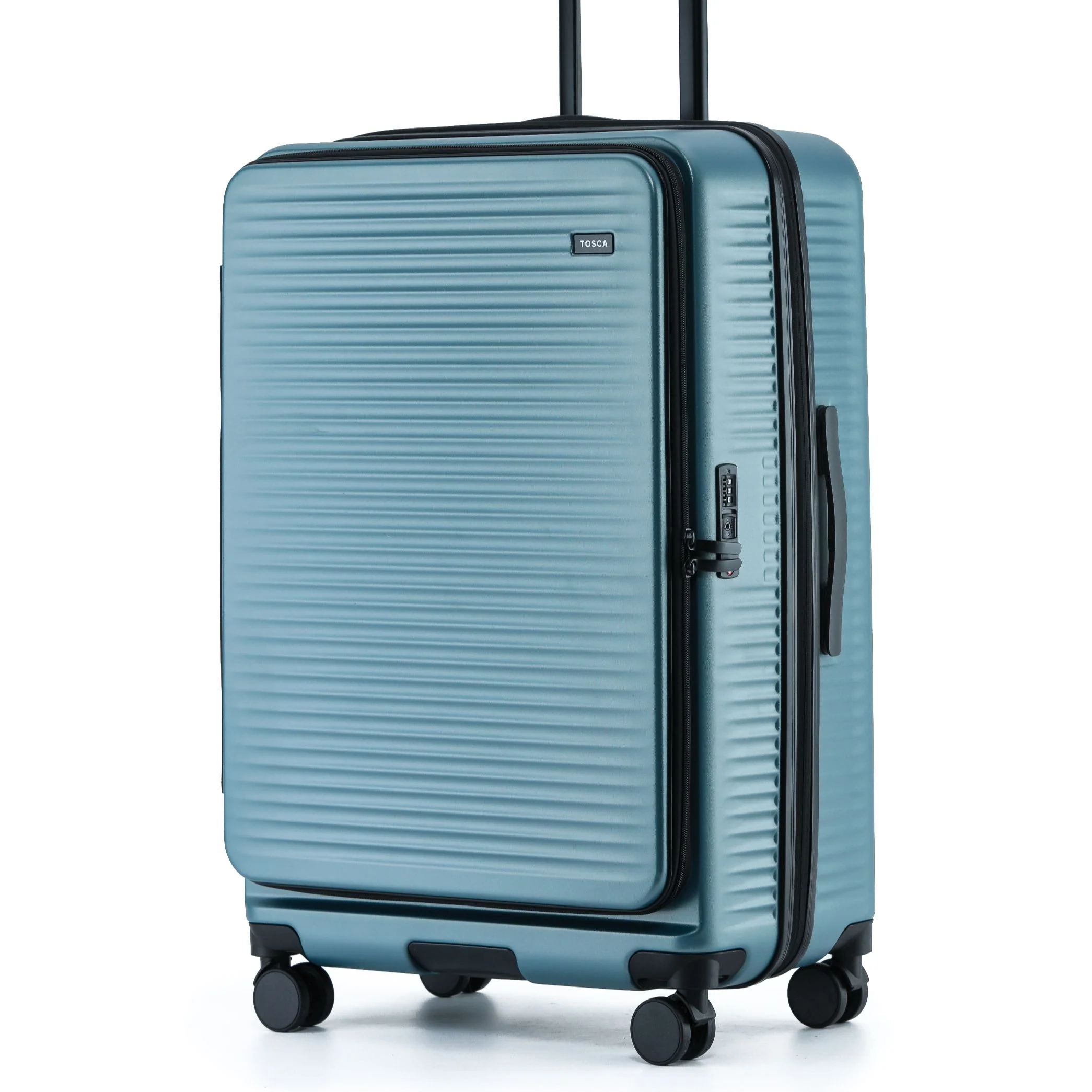 Tosca Zen Collection Polycarbonate Top Lid Zipper Opening 77cm-H Trolley case TCA225A-Slate - Image 2